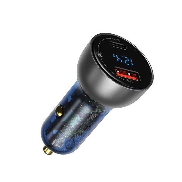 Încărcător auto USB / USB-C 65 W gri 1