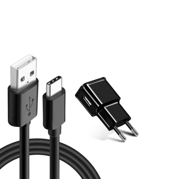 Încărcător micro USB / USB-C negru 2