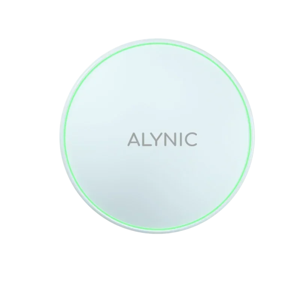 Încărcător rapid fără fir de 30 W cu indicator LED de încărcare, fără cablu, încărcare stabilă, tip C compatibil cu mai multe mărci alb
