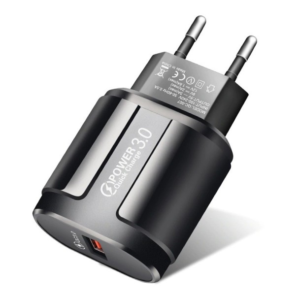 Încărcător USB Quick Charge K688 negru