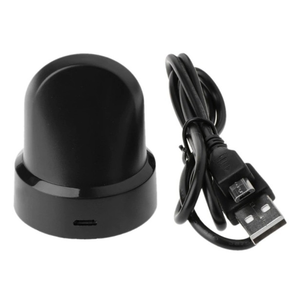 Încărcător wireless pentru ceasuri Samsung Watch Suport de încărcare cu cablu Micro USB 77 cm Putere de până la 5 W Dimensiuni 4,5 x 4,5 x 6 cm Negru 1