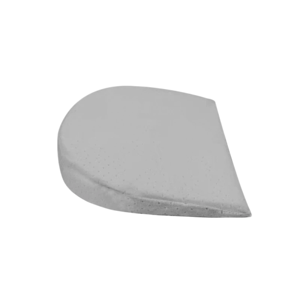 Inclined Baby Pillow 15° from Memory Foam 35 x 35 cm Crescent Shape Against Spitting Up Baby Sleep Anti-Reflux Wedge Height 6 cm grey