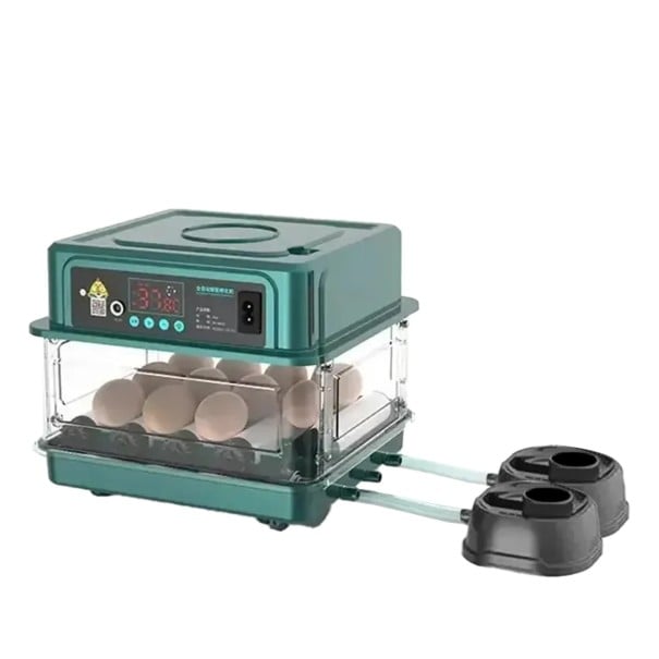 Incubadora inteligente de ovos 24x25x21 cm Incubadora automática com rotação de ovos e controlo de humidade Incubadora para pintainhos, patos, gansos 1