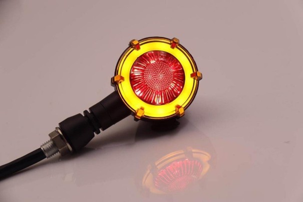 Indicatori LED per moto 2 pezzi N67 rosso