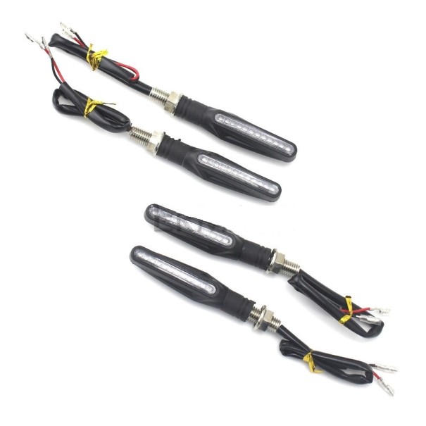 Indicatori LED per moto 4 pezzi B625 nero