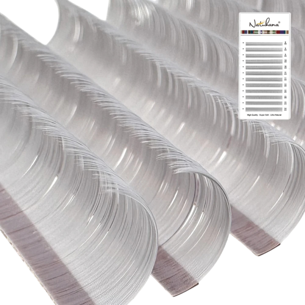 Individuální umělé řasy B zakřivení 0,07 mm Směs délek Barevné jemné nalepovací řasy pro objemové prodlužování profesionální lash styling šedá