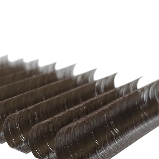 Individuální umělé řasy D zakřivení 0,07 mm Mix délek Barevné jemné nalepovací řasy pro objemové prodloužení a styling očí tmavě hnědá