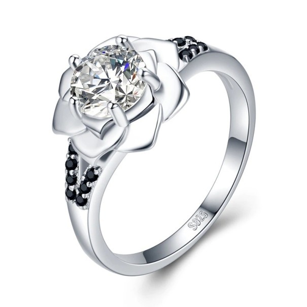 Inel de dama cu floare D1020 7
