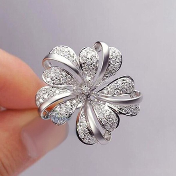 Inel de dama cu floare D2886 9