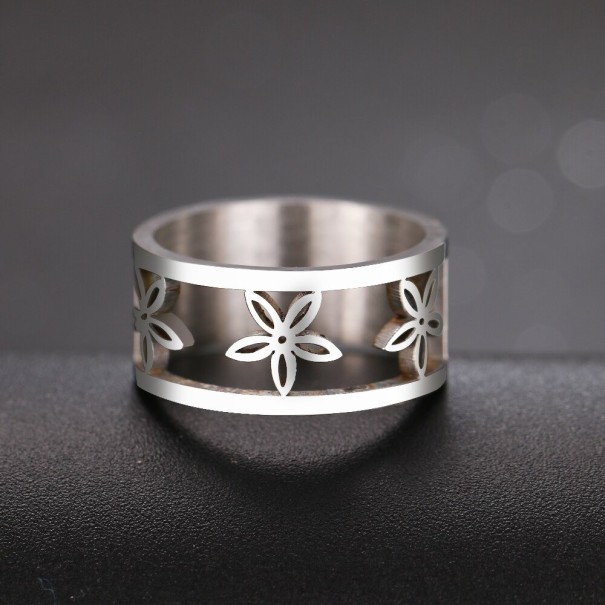 Inel de dama cu flori D2942 argint 10