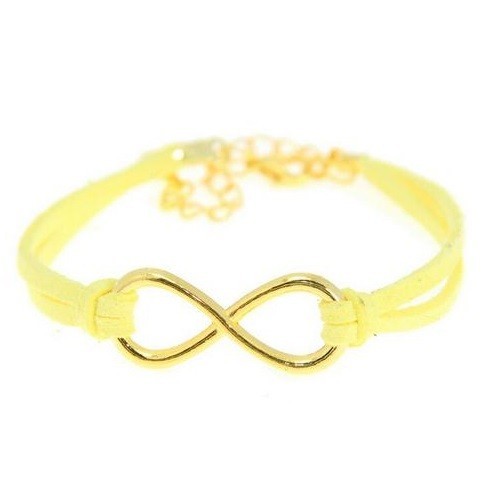 Infinity armband J3052 geel