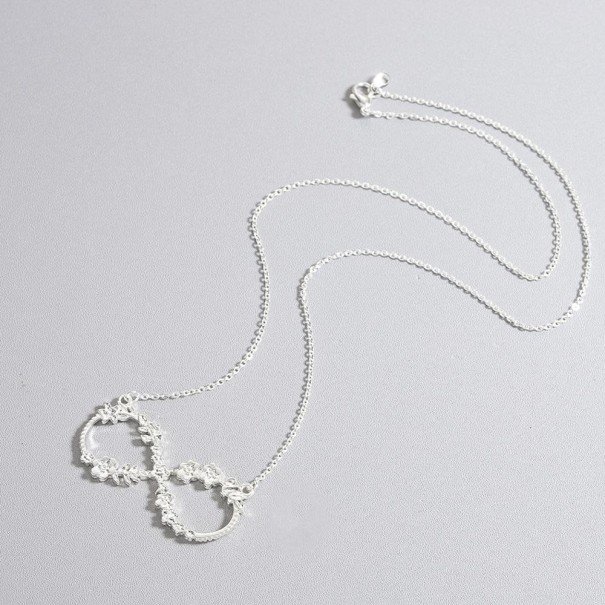 Infinity-halsband för kvinnor D307 silver