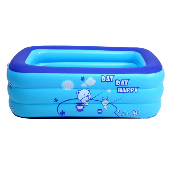 Inflatable Children's Pool 110 x 72 x 37 cm Rectangular Children's Pool 1