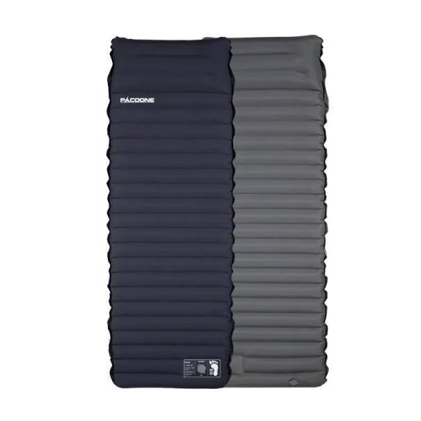 Inflatable Sleeping Mat with Built-in Pump 195 × 70 × 10 cm Lightweight Nylon 1 kg Strong Insulation for Camping Hiking Outdoor black