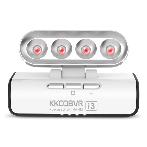 Infrared Light for VR Headsets with 4 Intensity Levels in White for Enhanced Tracking with Meta Quest 3/3S/2/1/Pro Apple Vision Pro and PICO 1