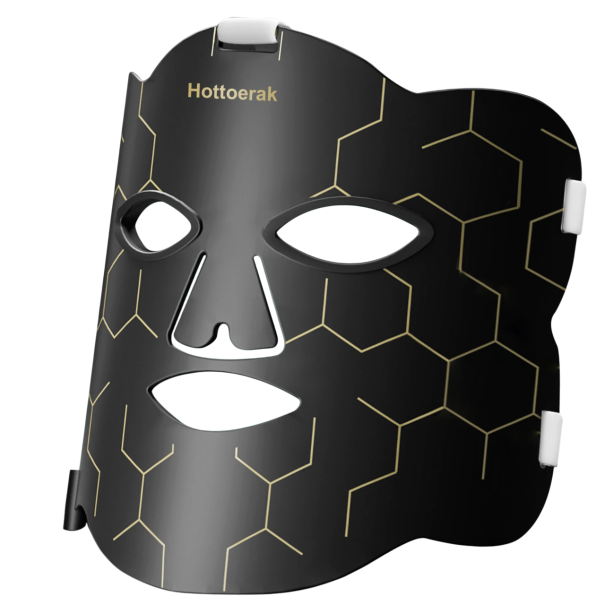 Infrarød ansigtsmaske med rødt lys 3-i-1 LED-terapi hudforyngelse 5 effektniveauer 10/15/20 minutters timer 660nm 850nm EU-effekt 1
