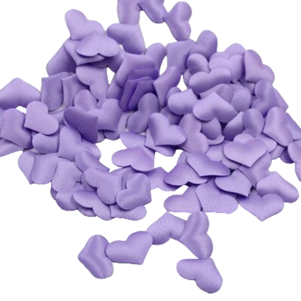 Inimioare decorative 2 cm 100 buc violet