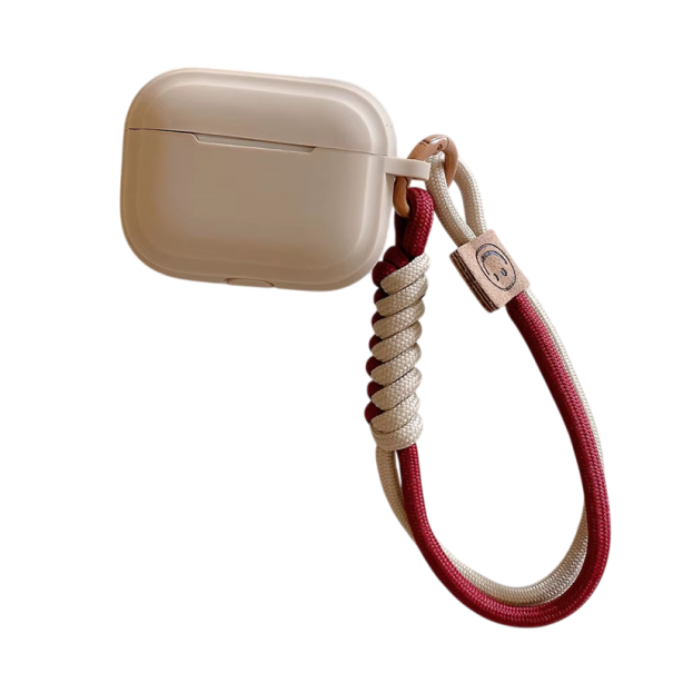 Inovativní silikonový kryt s poutkem na ruku pro Apple AirPods Pro 3, ochrana proti poškrábání a poškození khaki