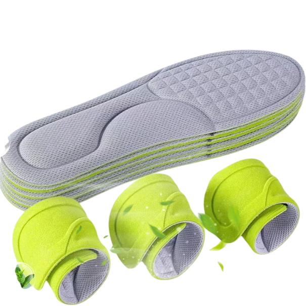 Inserții de pantofi 3 perechi Culoare neutră Inserții de spumă pentru confort și absorbție a șocurilor Pentru bărbați și femei Mărime universală Purtare zilnică gri 37-38