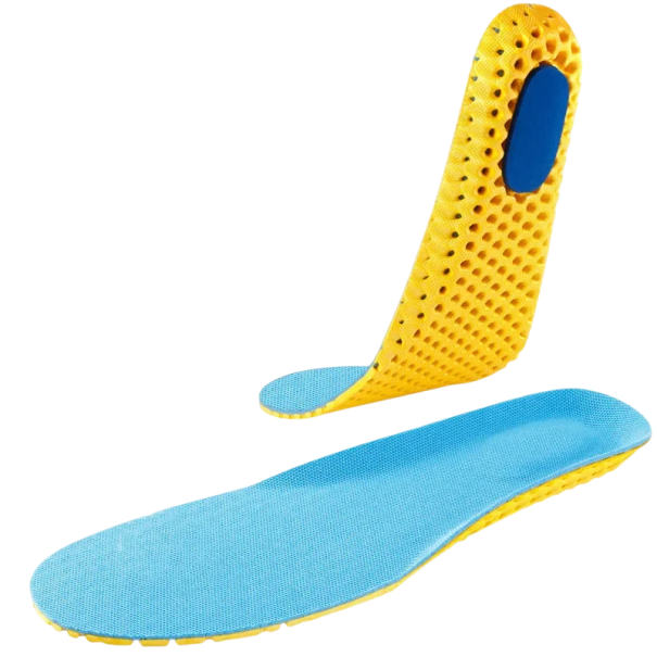 Insertii de pantofi in gel, de culoare neutra, pentru a calma durerile de picior, material respirabil. albastru 40