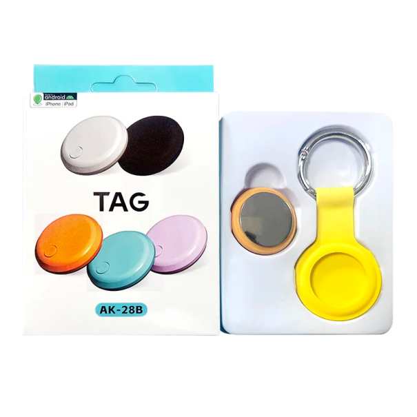 Inteligentný Airtag Bluetooth GPS tracker Mini lokátor Vyhľadávač kľúčov a domácich miláčikov 30 x 30 x 9 mm Kompatibilný so systémami Android aj iOS žltá