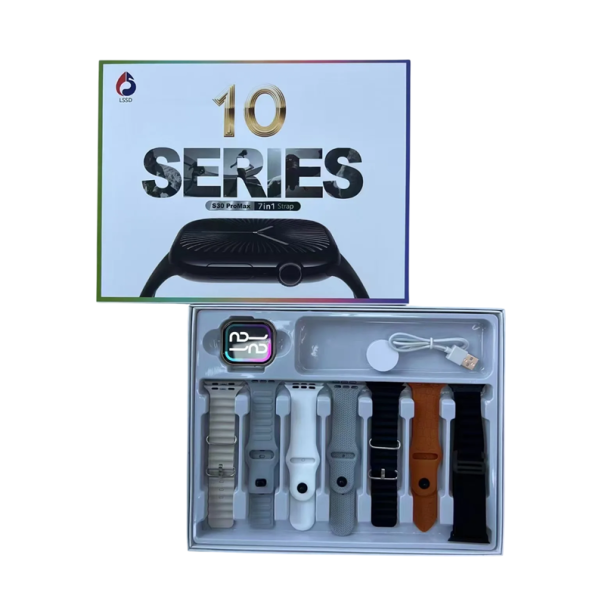 Intelligente Uhren mit 7 Silikonarmbändern 2,09" LCD-Touchscreen 320 x 385, 220 mAh Akku, IP65 wasserdicht 3