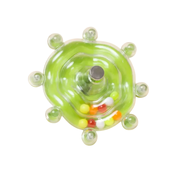 Interactief papegaaienspeelgoed 8 cm Draaibare hangende vogelkooi Speelgoed Snaveltraining Sensorische stimulatie Spel en plezier voor vogels groen