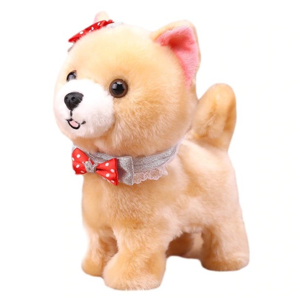 Interactive Plush Dog with Leash 1