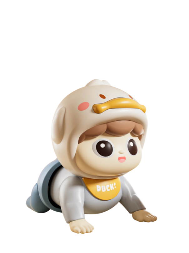 Interactive Talking Doll Crawling Toy for Children Learning Doll with Movement and Sound Educational Doll for the Little Ones blue