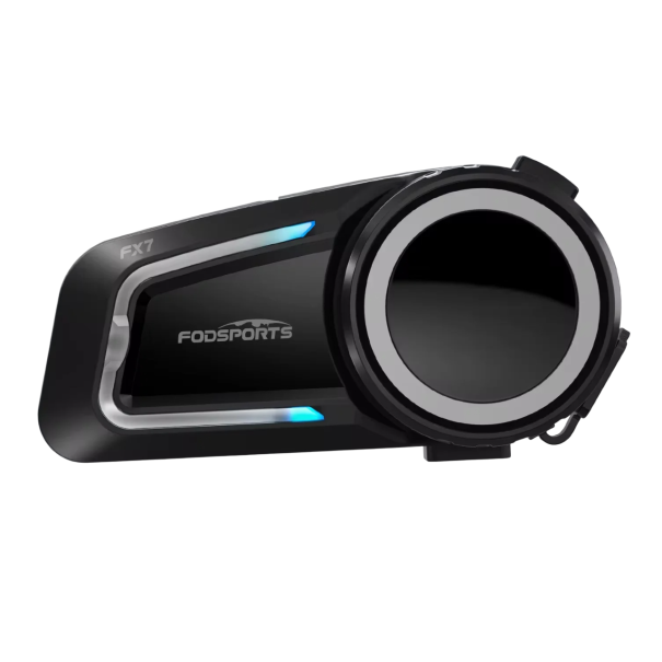 Intercomunicador de malla Fodsports FX7 con Bluetooth 5.4, para 10 usuarios, 2000 m, radio FM, altavoces ENC HIFI de 40 mm, resistencia al agua IP67 1