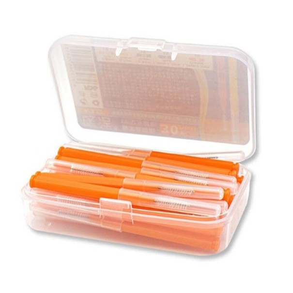 Interdentalbørste 30 stk. orange