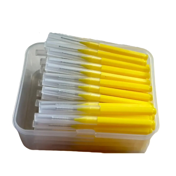 Interdentalbürste 0,8 mm Interdentalbürsten-Set 80-tlg gelb