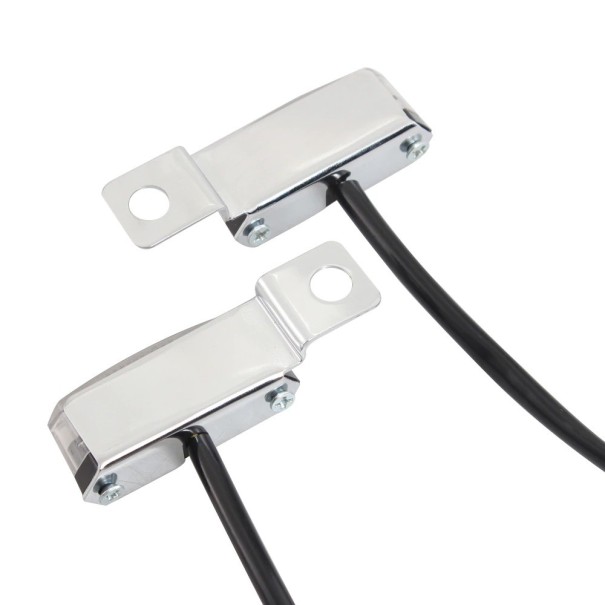 Intermitentes LED para moto 2 uds B642 plateado