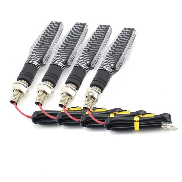 Intermitentes para moto 4 uds. gris