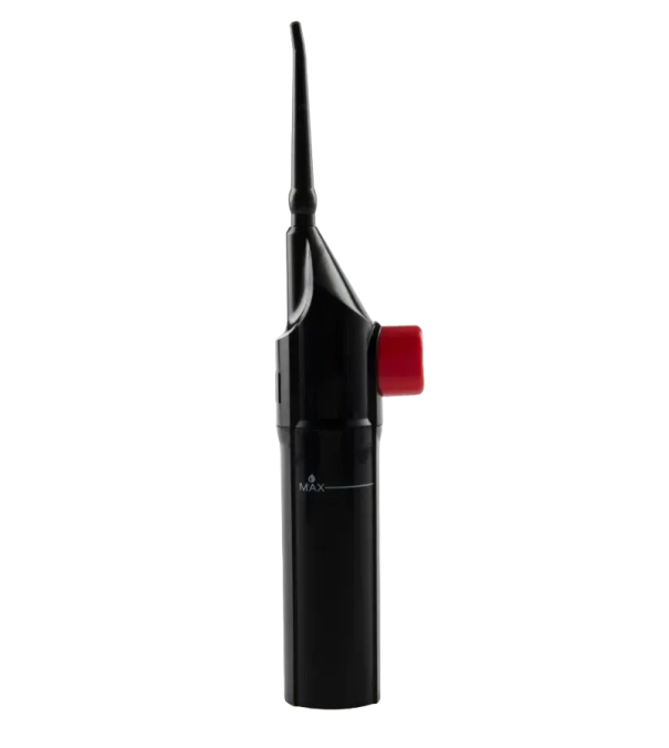 Irrigador bucal portátil para limpieza interdental 90 ml Irrigador bucal para higiene dental 26 x 14 x 5 cm negro
