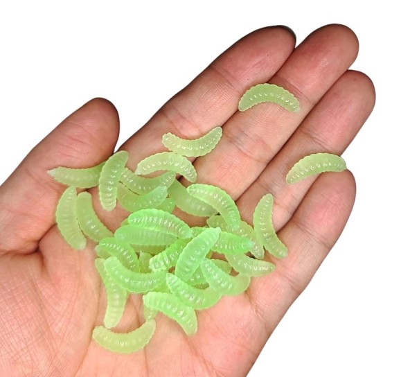 Isco artificial 2 cm 100 unid verde néon