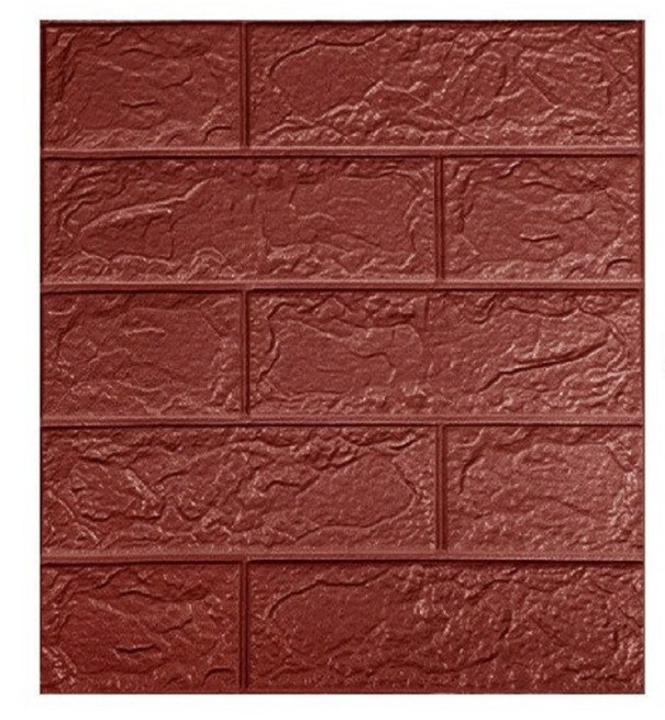 Itseliimautuva seinätapetti 35 x 38 cm ruskea