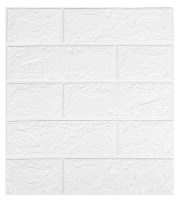 Itseliimautuva seinätapetti 35 x 38 cm valkoinen