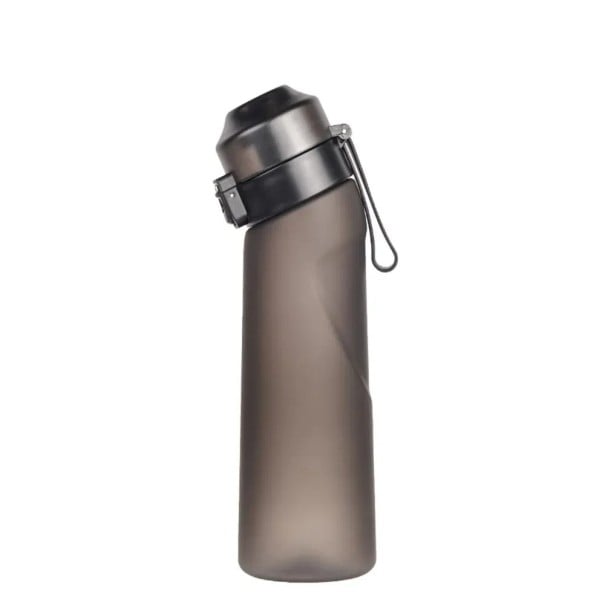 Ízesített vizes palack 650 ml fekete sport infúziós palack ízesített vizes hidratáló palackhoz gyümölcs- és gyógynövényszűrővel, szivárgásmentes 1