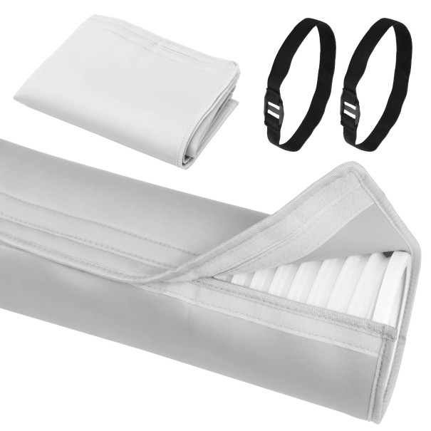 Izolaáló védőburkolat klímaberendezés csőhöz 150 x 53,3 cm Szürke mosható huzat 12,7–15 cm átmérőjű csövekhez Hőcsökkentés Energiatakarékosság 1