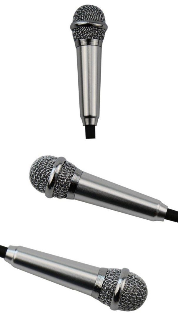 J2570 Mini-Kabelmikrofon silbern