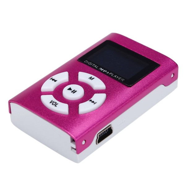 J924 mini odtwarzacz MP3 różowy