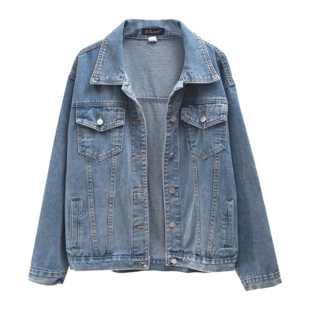 Jachetă de denim de damă P1640 XS