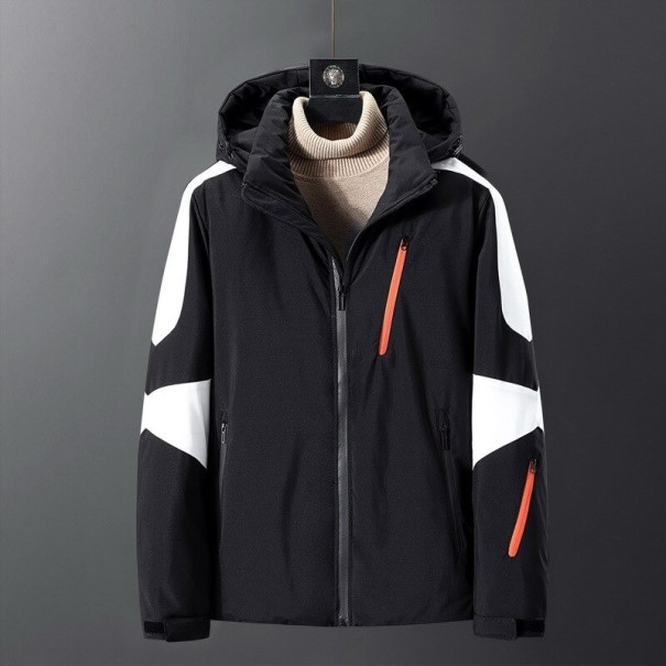 Jachetă din puf pentru bărbați F1079 negru XXL