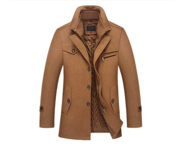 Jachetă elegantă pentru bărbați J2695 maro XS