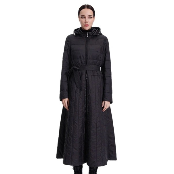 Jachetă lungă matlasată de damă P2501 XS