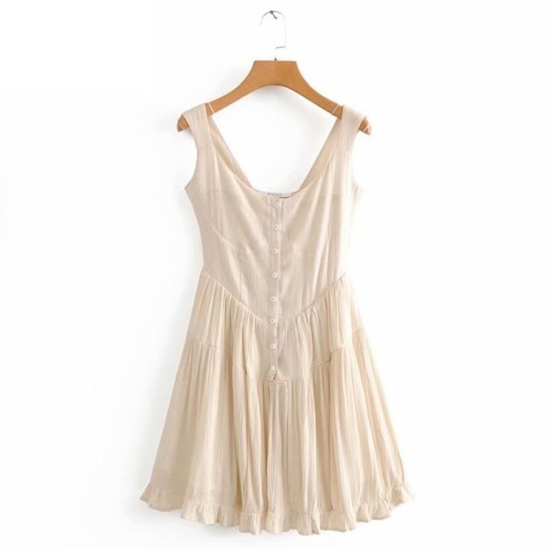 Janet Damen-Minikleid beige S