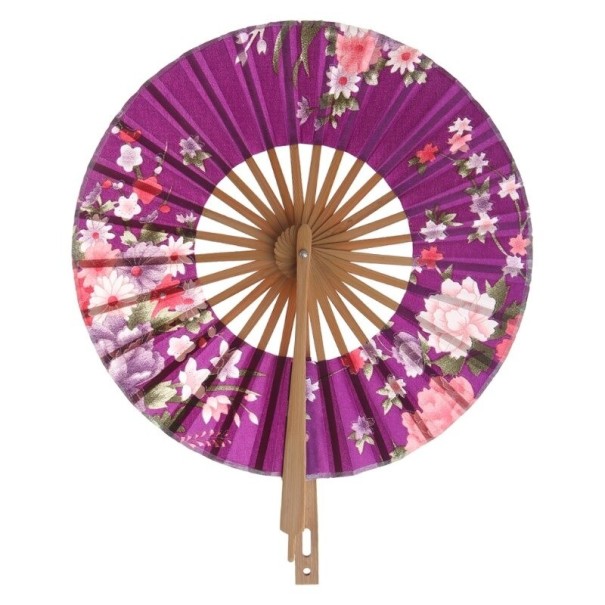 Japanse opvouwbare waaier paars