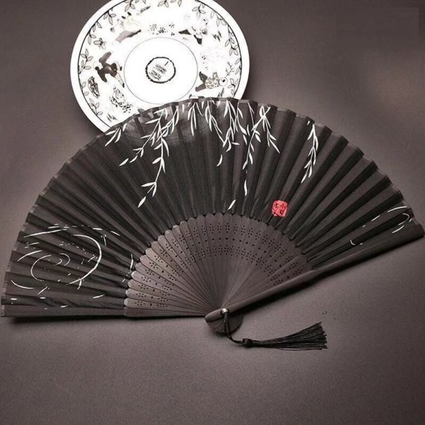 Japonský vejár s motívom kvetín 22