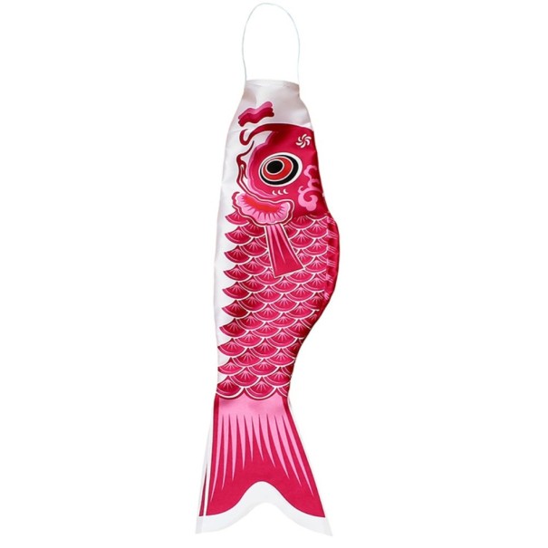Japonský veterný rukáv Koinobori tmavo ružová 55 cm